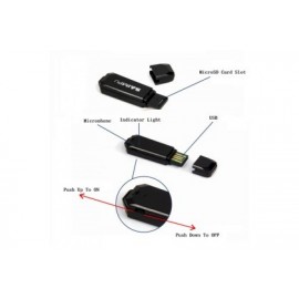 USB Flash Drive with Spy Voice Recorder